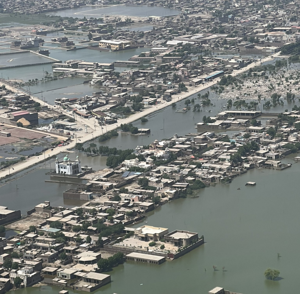 An arial view photo taken during 2022 Pakistan floods / Ali Hyder Junejo