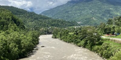 Several hydropower projects are currently being built with more planned along the Trishuli River in central Nepal. Photo: Surendra Phuyal / IWMI