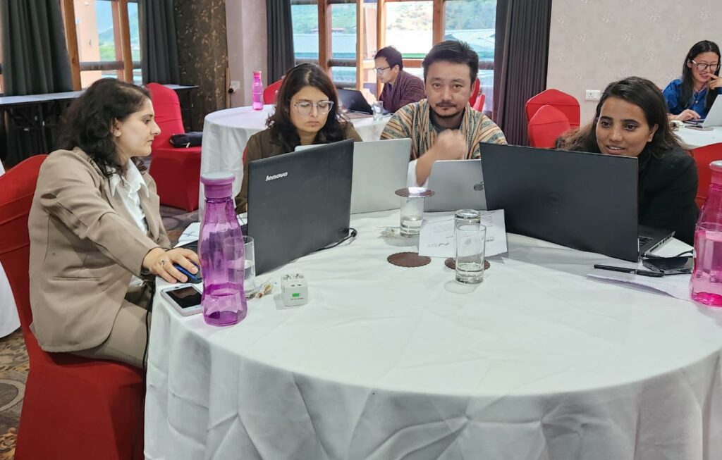 Participants from Bhutan, Bangladesh, and Nepal received hands-on training. Photo: Matthew McCartney / IWMI